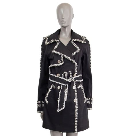 chanel trench coat 2004|chanel winter jacket.